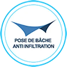 Pose de bâche anti infiltration